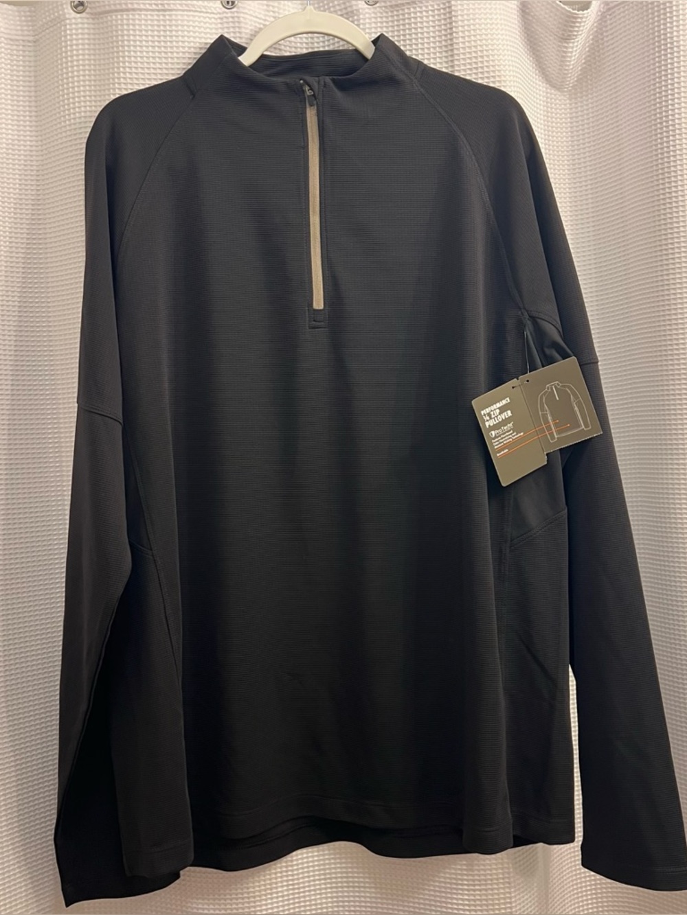 Ozark Trail Black Performance 1/4 zip pullover
